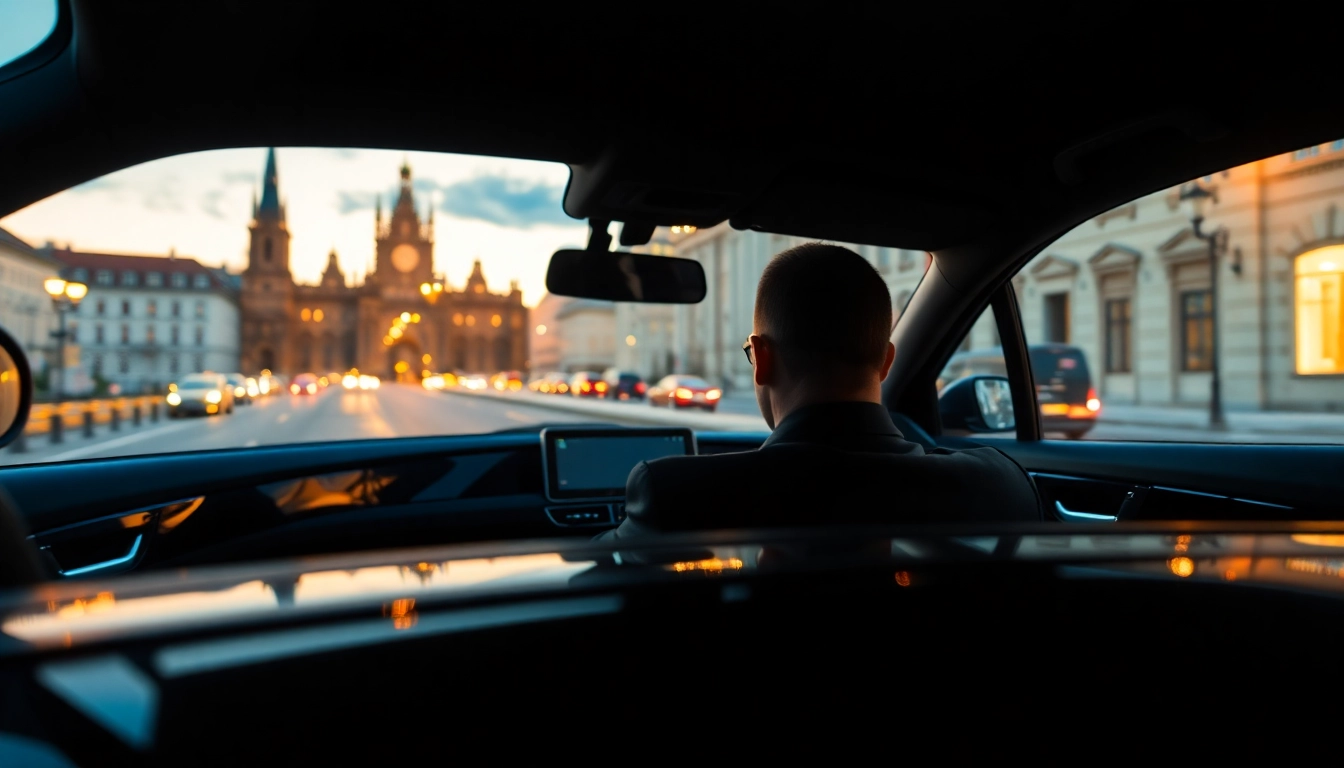 Experience the finest cheap chauffeur service Prague as you glide through the elegant streets in style.