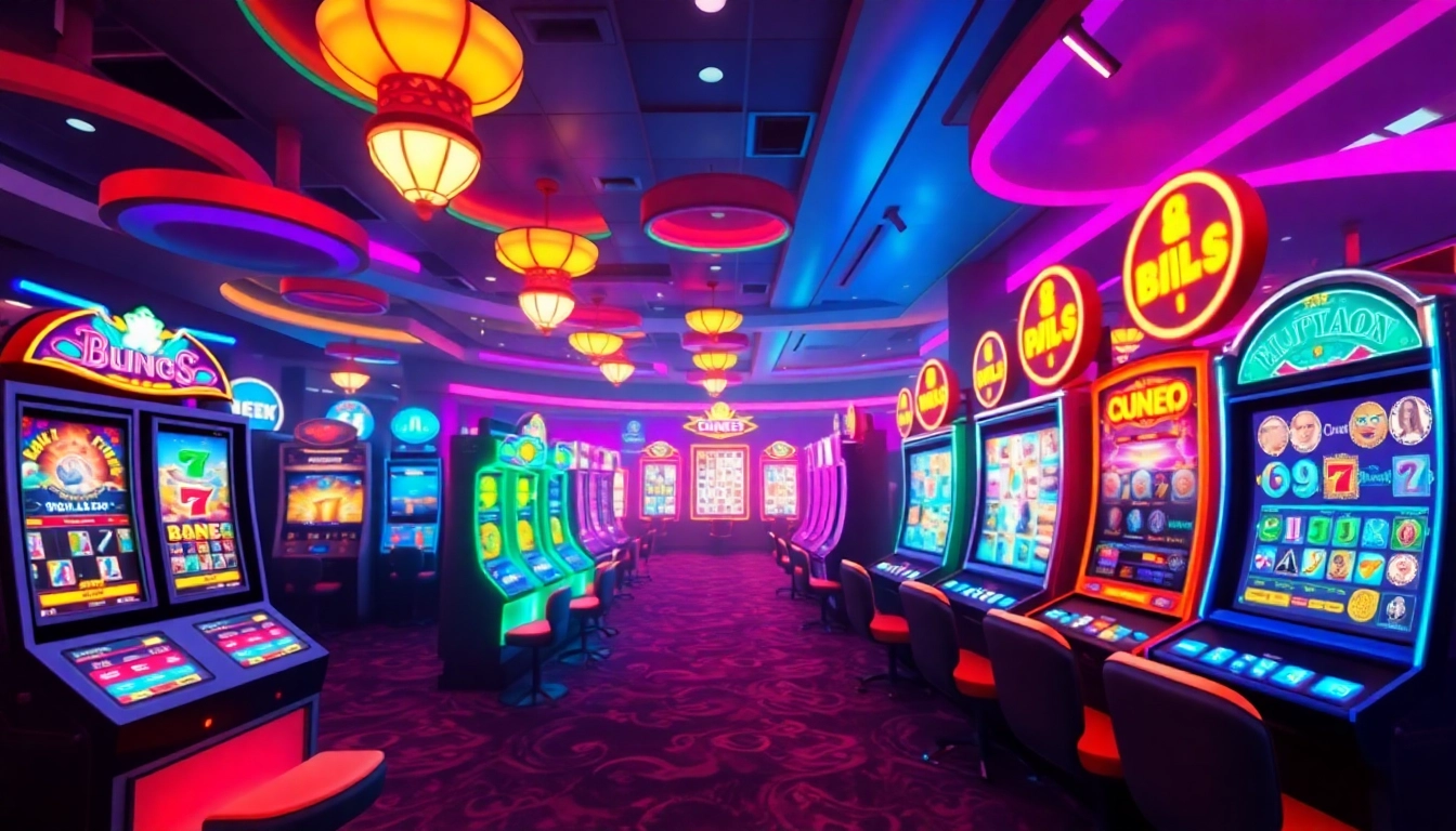 Spin exciting slot online games in a vibrant digital casino environment.