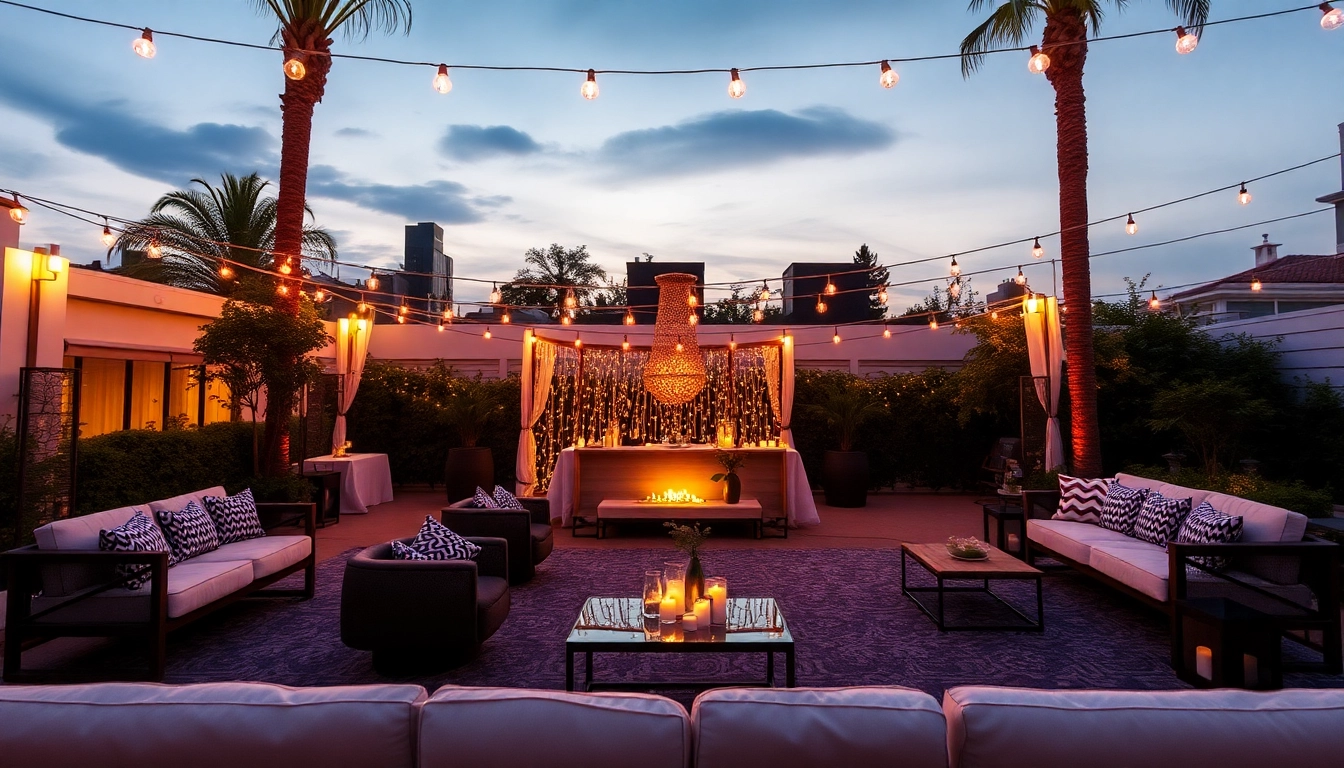 Experience Dallas event furniture rentals with beautifully arranged outdoor lounge setups for stylish celebrations.