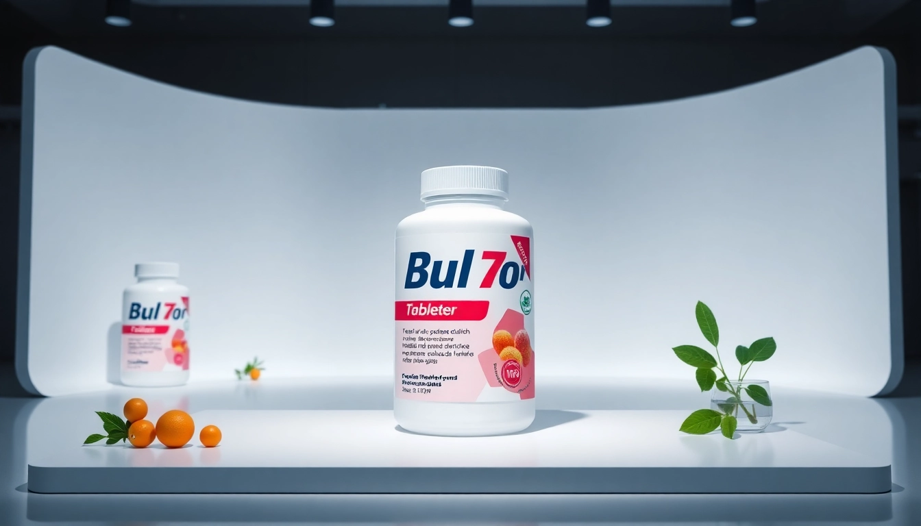 Showcase Bulk 7oh tablets in a sleek design, emphasizing quality and availability for health enthusiasts.