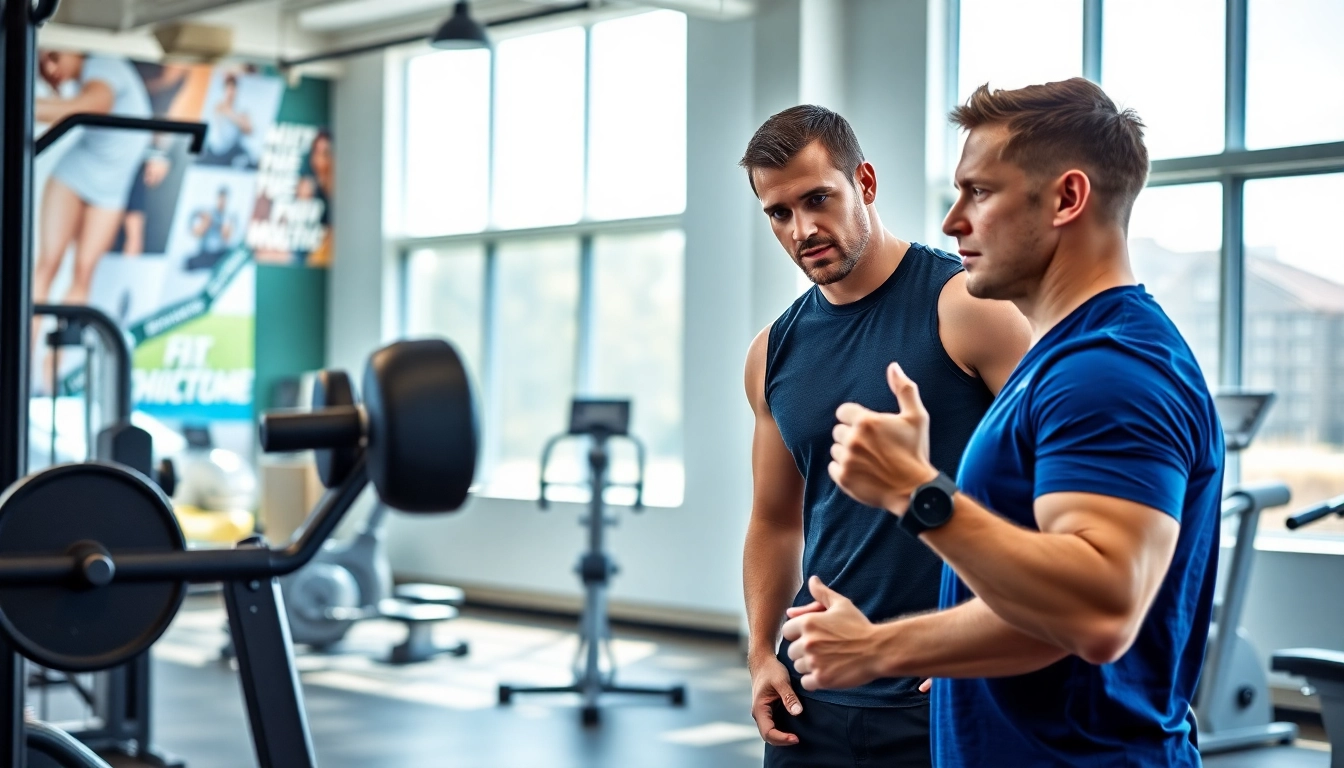 Personal Trainer for Sports Jersey City coaching a client with engaging exercises in a professional gym.