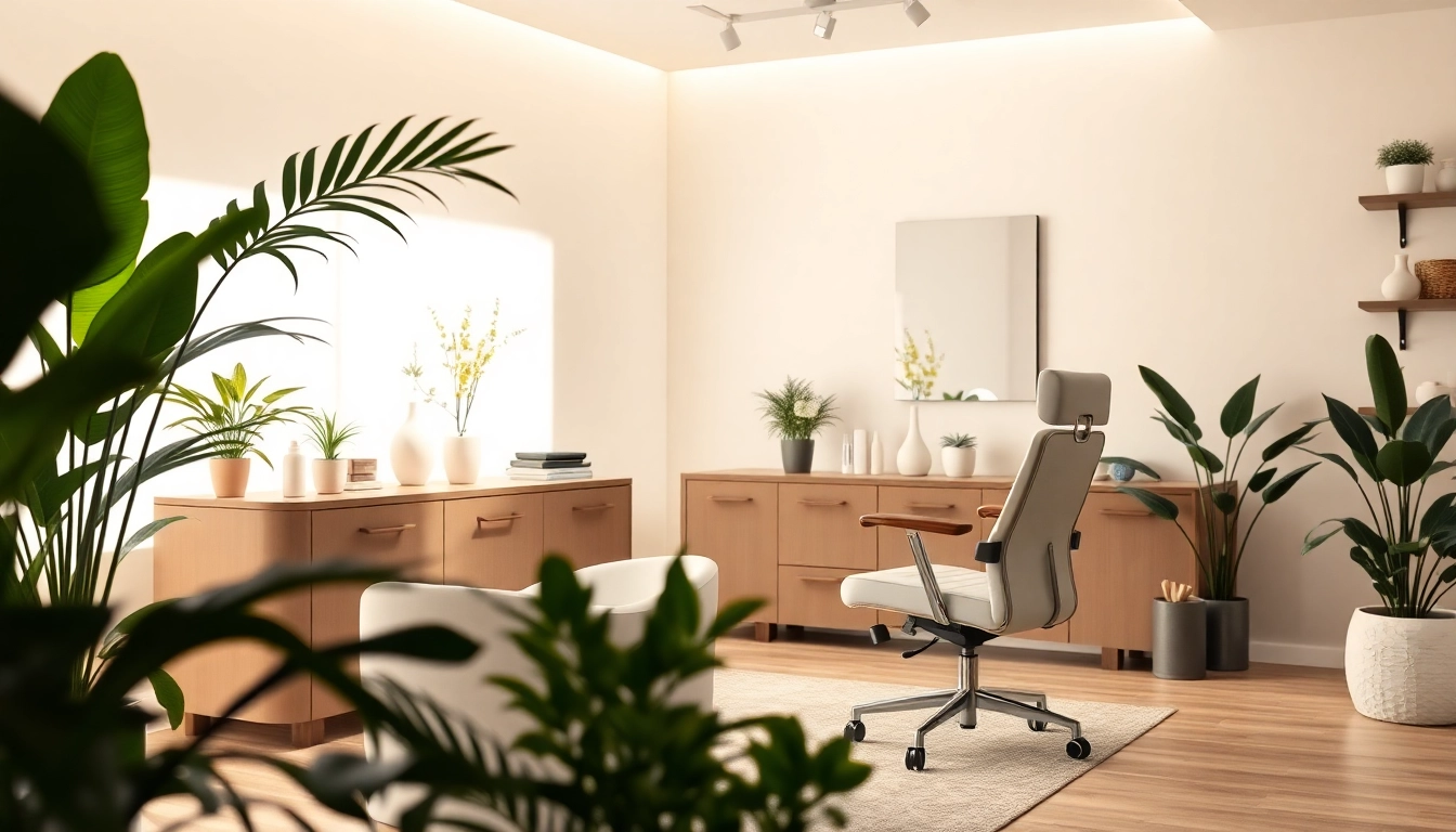 Gestalten Sie Ihre kosmetikstudio Einrichtung mit modernen Möbeln und stilvollem Design.