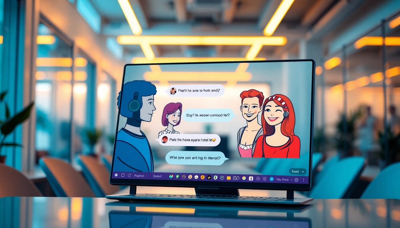 Engage with crushin ai through vibrant chatbot interactions featuring playful characters.