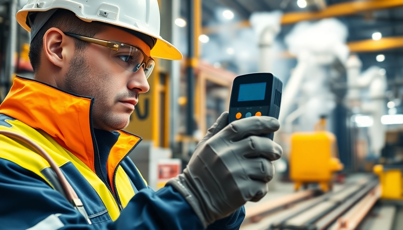 Performing Hydrogen Sulfide detection with a gas detector in an industrial environment.