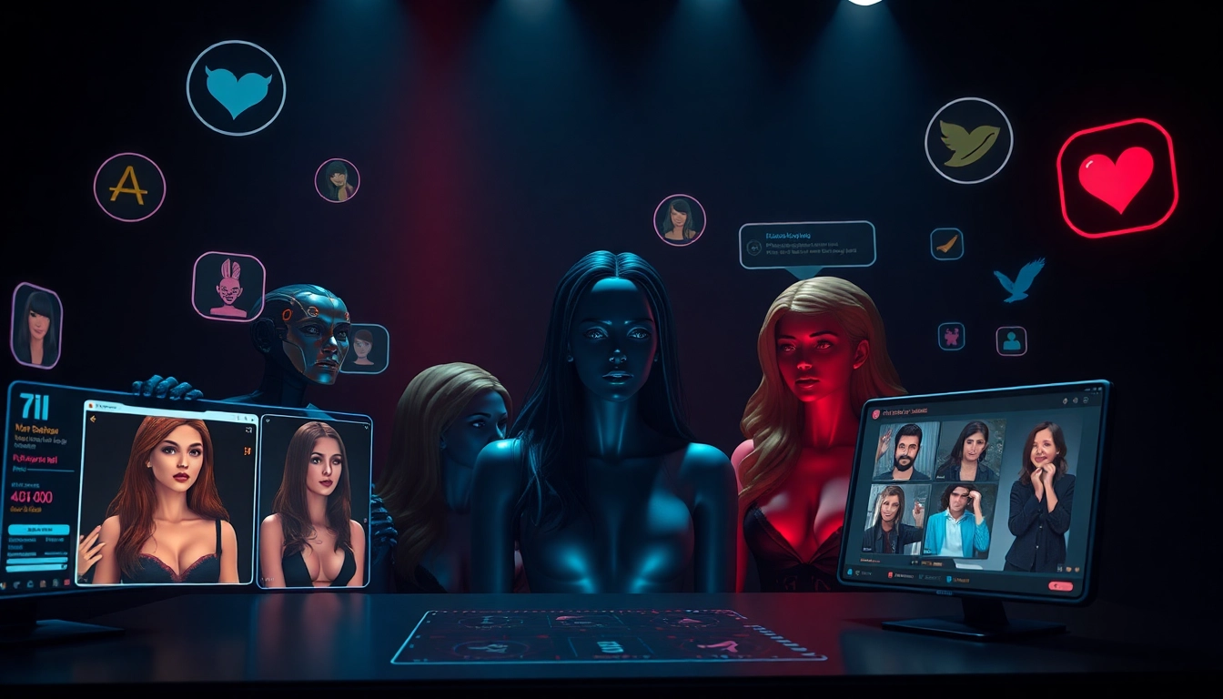 Engage with character ai 18+ avatars in a sophisticated digital chat interface.