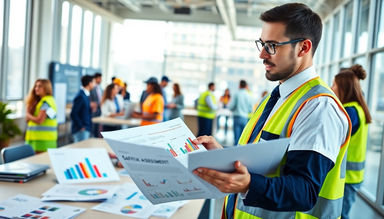 Navigating nvq level 6 health and safety answers in a professional office setting with safety documents.