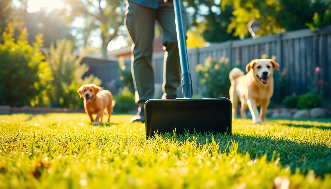 Providing an affordable pooper scooper service San Antonio, ensuring a clean yard for happy pets.