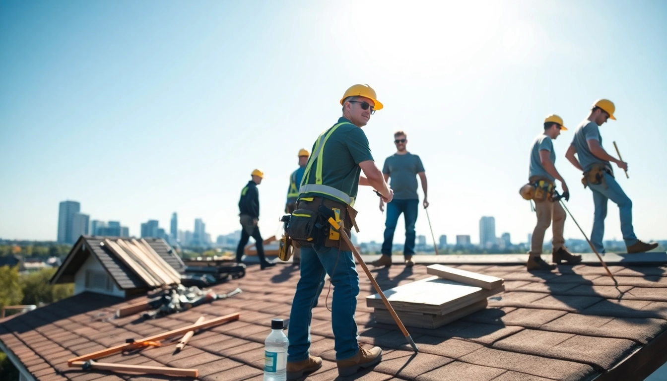 Licensed and insured roofers Austin demonstrating quality workmanship on a residential roof.