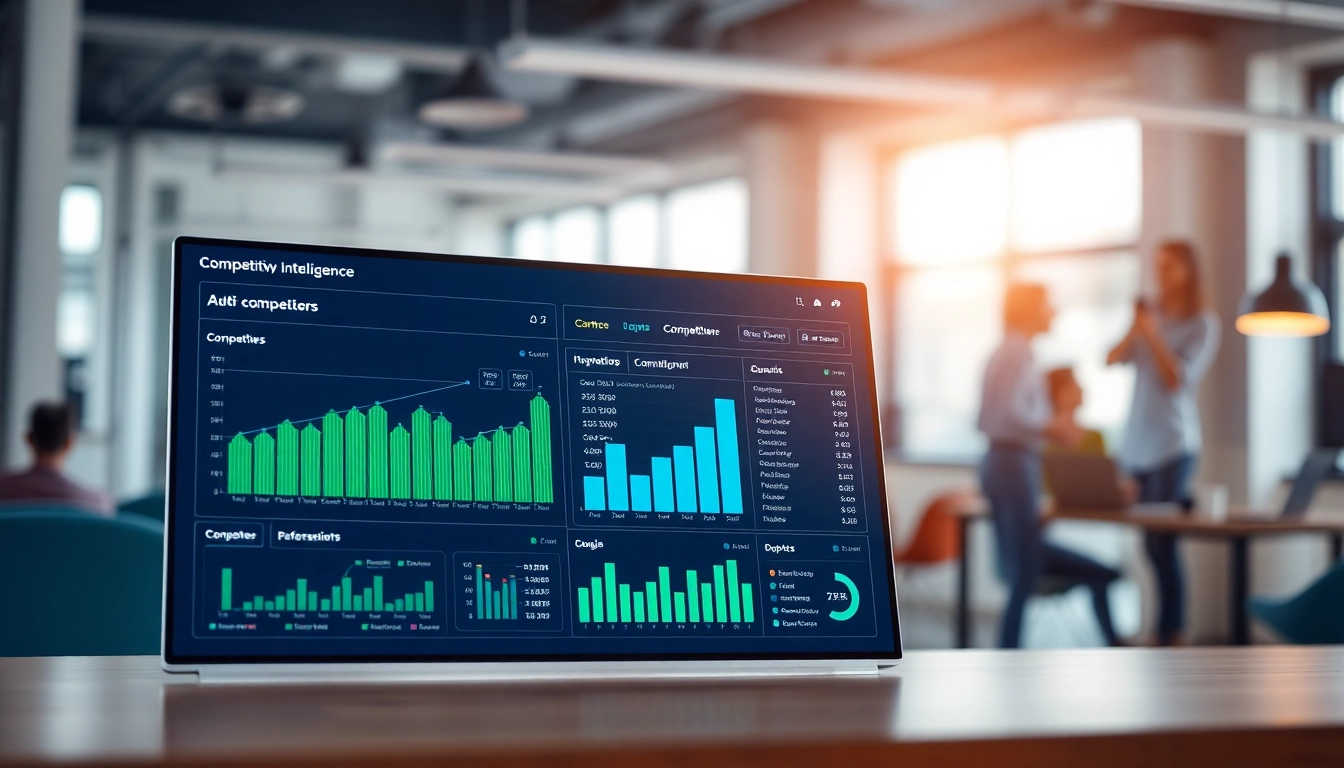 Analyze competitors using ai prompts for competitive intelligence in a professional dashboard setting.