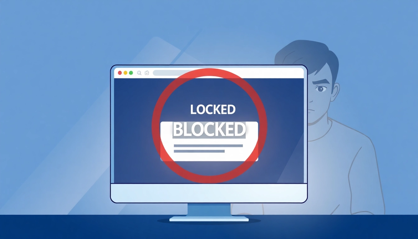 Inatogel site security block warning on a computer screen, highlighting access restriction.