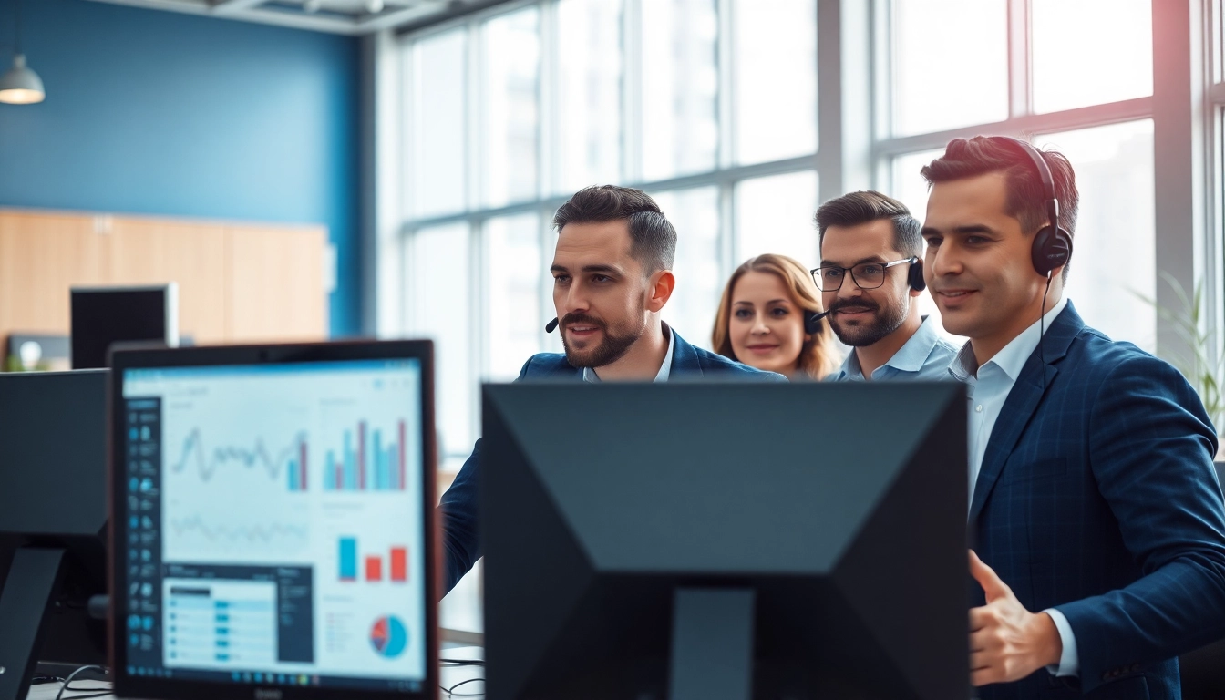 Enhance your business efficiency with managed IT support services showcased by a collaborative IT team.