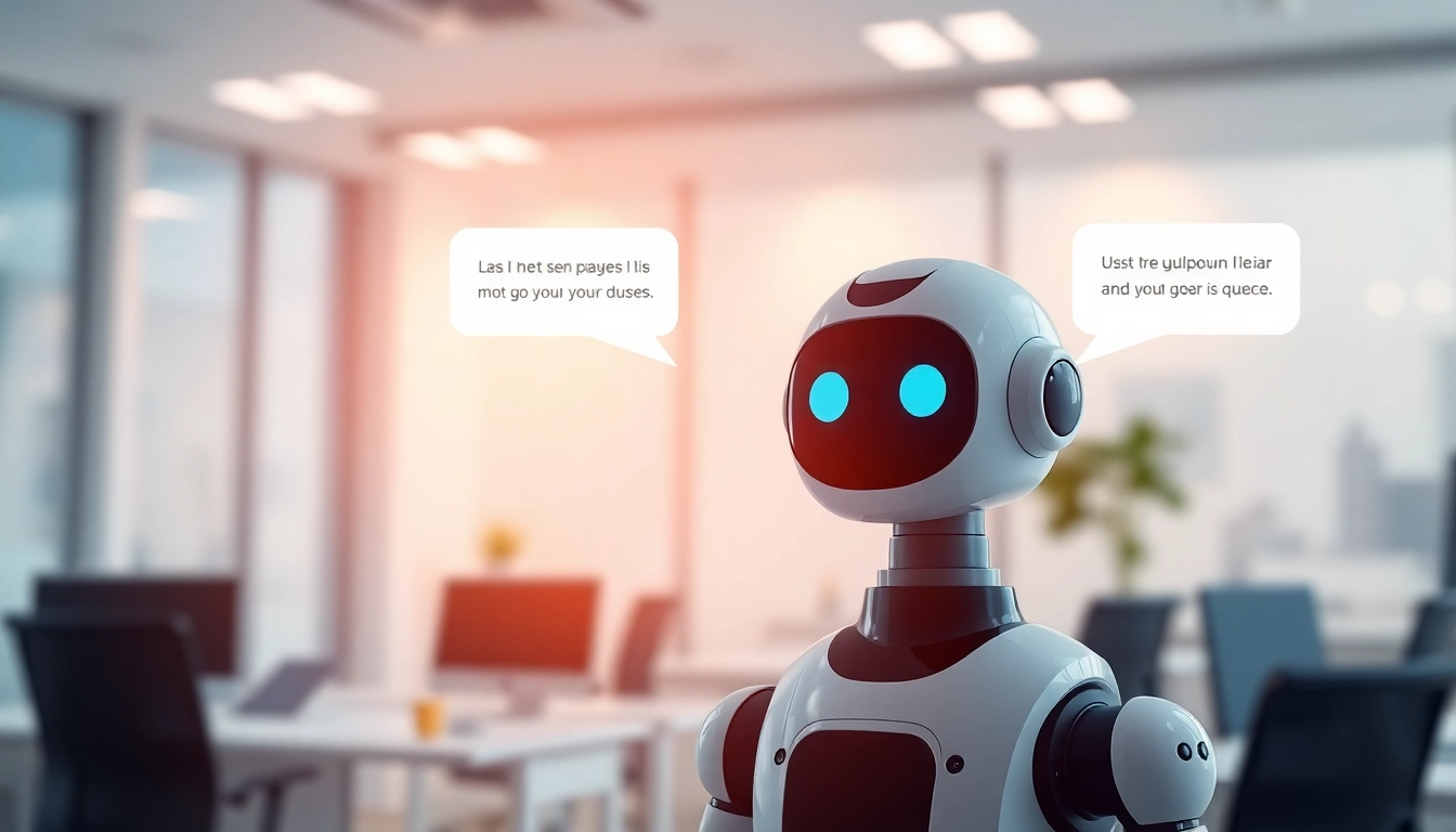 Engaging chatbot for website interaction showcasing a modern digital interface design.