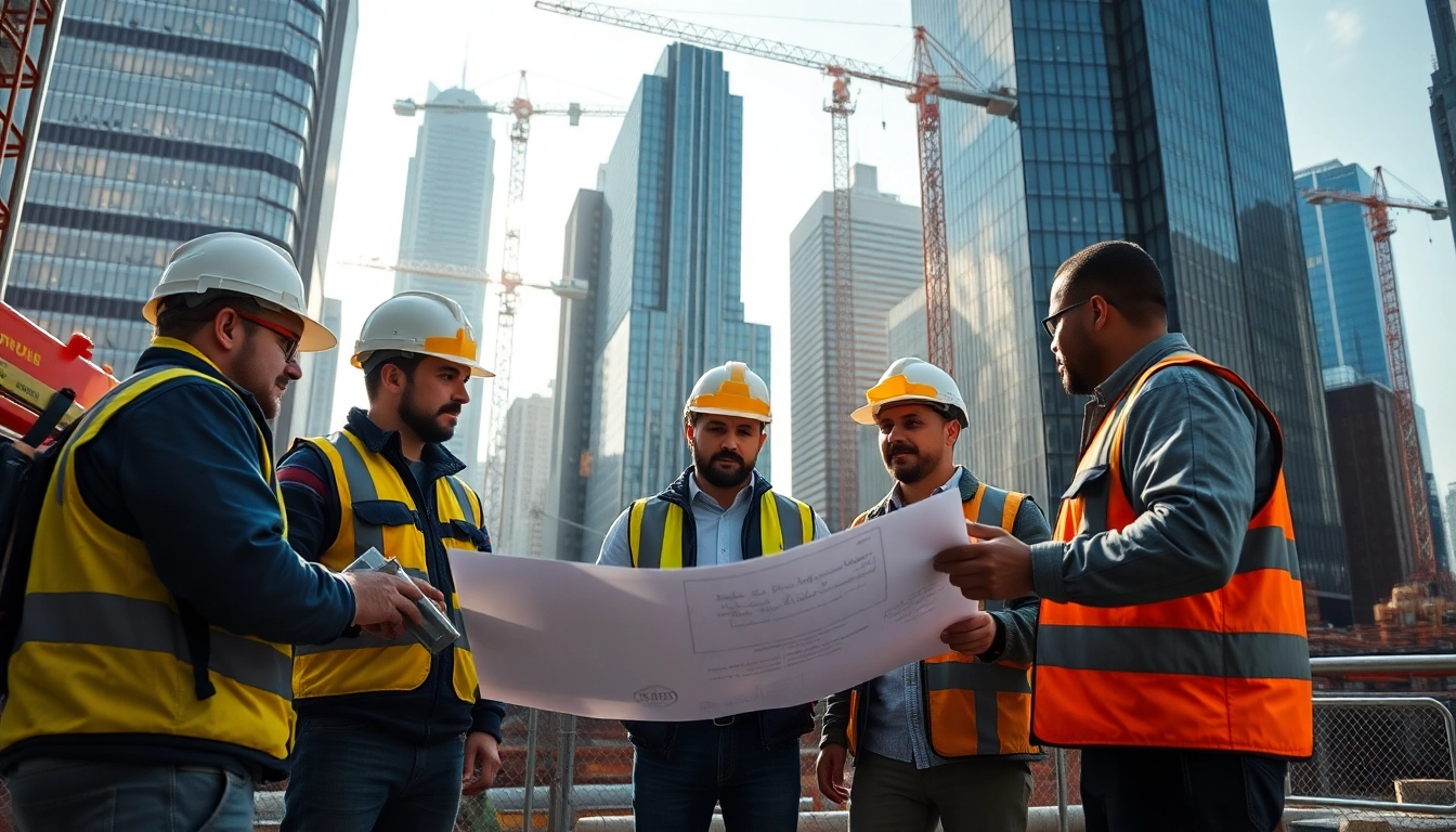 New York Commercial General Contractor overseeing a construction project in NYC.