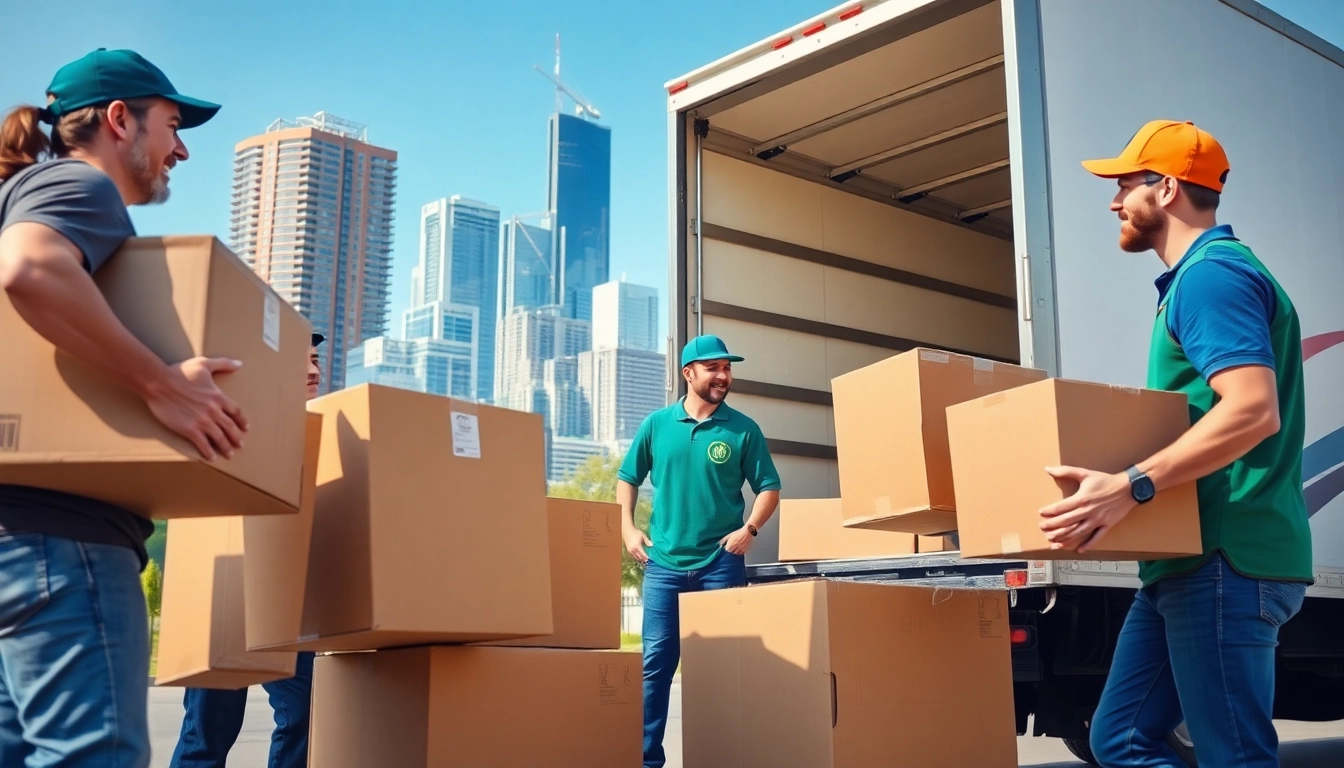 Movers Calgary showcasing professional service during a busy relocation process.